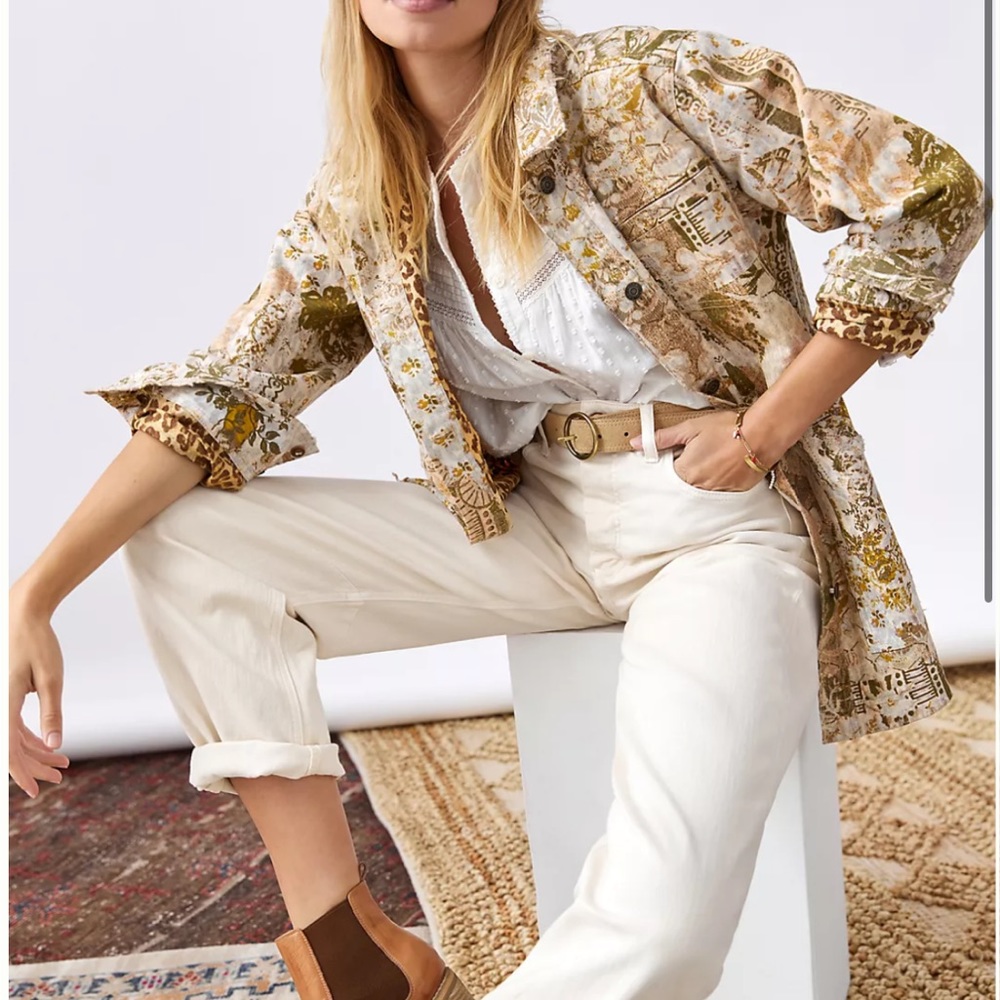 Pilcro Anthropologie Fielder Denim Shirt Jacket